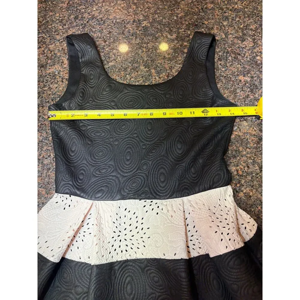 BD Jr Girls Party Dress Black and White Mini Dress Size XS - Picture 7 of 14